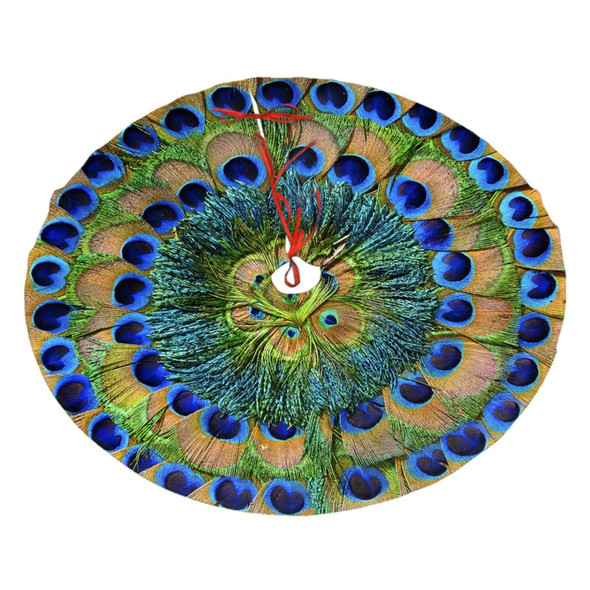 Peacock Feathers Christmas Tree Skirt 36 in for Christmas Decorations Skirt Rustic Xmas Holiday Year Party Tree Mat Decor Indoor Outdoor Christmas Tree Mats Peacock Feathers Christmas Tree Skirt 36 in for Christmas Decorations Skirt Rustic Xmas Holiday Year Party Tree Mat Decor Indoor Outdoor Christmas Tree Mats