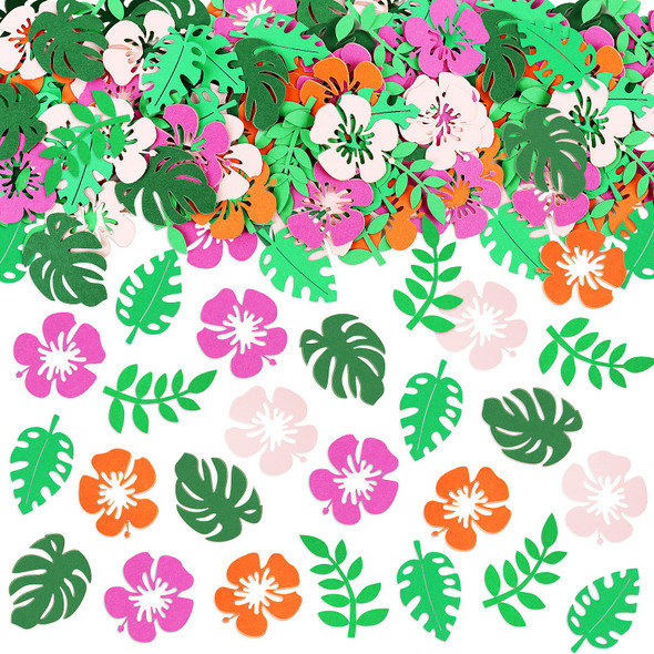 100PCS Tropical Hawaii Flower Confetti Tropical Birthday Baby Shower Party Decorations Green Leaf Confetti Party Decorations for Birthday Baby Shower Pool Beach Jungle Wedding 100PCS Tropical Hawaii Flower Confetti Tropical Birthday Baby Shower Party Decorations Green Leaf Confetti Party Decorations for Birthday Baby Shower Pool Beach Jungle Wedding