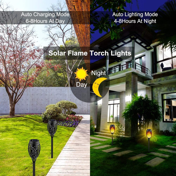 Kurifier Solar Lights Outdoor, 8Pack Solar Torch Lights Outdoor Flickering Flame, Waterproof Solar Garden Lights, Outdoor Solar Lights for Yard, Tiki Torches for Outside Decorations Patio Lawn Pathway
