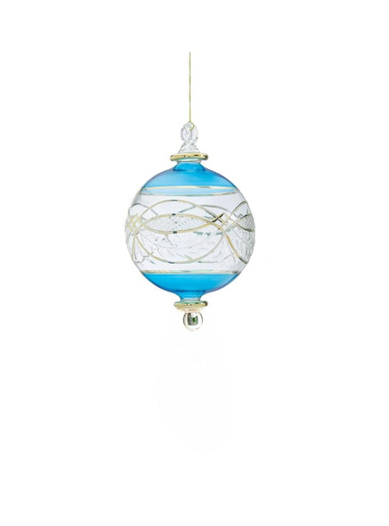 Clear and Turquoise Engraved Glass Christmas ornament for Christmas tree decorations Hanging ornaments for Tree decorations xmas Decorative balls Egyptian glass Clear and Turquoise Engraved Glass Christmas ornament for Christmas tree decorations Hanging ornaments for Tree decorations xmas Decorative balls Egyptian glass
