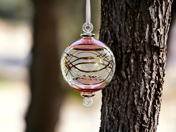 Engraved pink and Clear Glass Christmas ornament for Christmas tree decorations Hanging ornaments for Tree decorations Christmas decor for home ornaments for summer decoration Egyptian glass Engraved pink and Clear Glass Christmas ornament for Christmas tree decorations Hanging ornaments for Tree decorations Christmas decor for home ornaments for summer decoration Egyptian glass