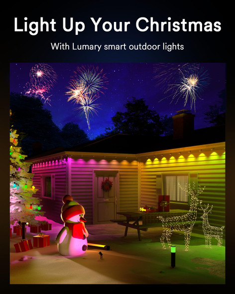 Lumary 56FT Smart Outdoor Spot Lights Gen2, 6 Pack RGBAIWW Color Changing Landscape Lights Low Voltage, Christmas Outdoor Lights for Yard, Festival, Work with Alexa & Google Assistant