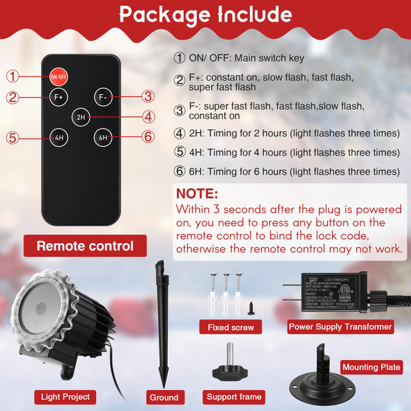 Meonum Christmas Nativity Silhouette Scene Projector Lights Outdoor, Waterproof Nativity Silhouette Light Power Supply with Remote Control Scene onto Outdoor Indoor Wall Windows Garage Doors