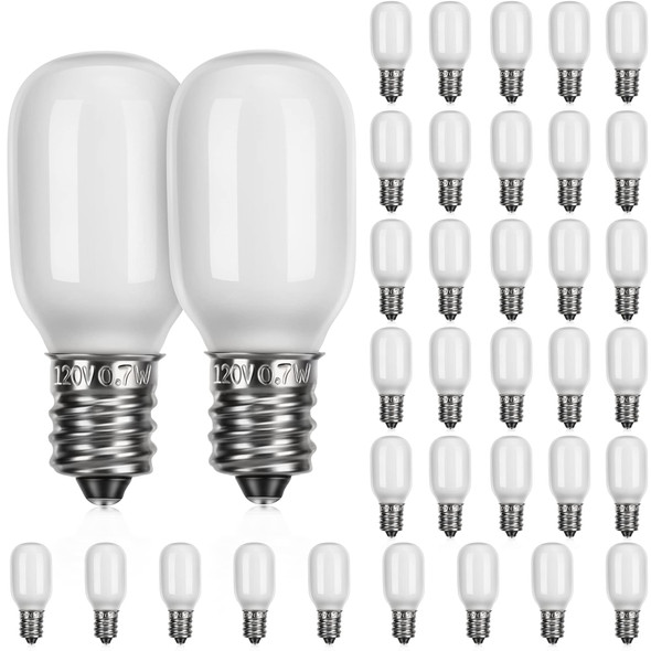 Meonum Christmas Village Replacement Light Bulbs, E12 Candelabra Base T20 LED Bulbs, 0.7W 120V Replacement Bulbs Accessories for Villages Houses Dept 56, Christmas Tree, Halloween Pumpkin (36 Pieces) Meonum Christmas Village Replacement Light Bulbs, E12 Candelabra Base T20 LED Bulbs, 0.7W 120V Replacement Bulbs Accessories for Villages Houses Dept 56, Christmas Tree, Halloween Pumpkin (36 Pieces)