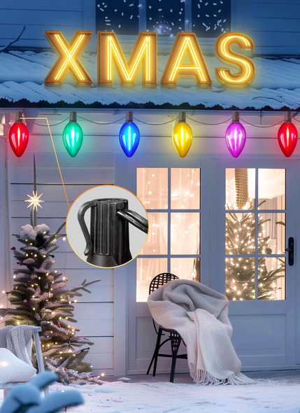 Minetom Solar Double C9 Christmas Pathway Lights Outdoor -16FT 10 LED C9 Christmas Lights Outdoor with Timer,8 Modes, Solar Christmas Outdoor Decorations for Lawn Walkway Outside Holiday, Multicolor Minetom Solar Double C9 Christmas Pathway Lights Outdoor -16FT 10 LED C9 Christmas Lights Outdoor with Timer,8 Modes, Solar Christmas Outdoor Decorations for Lawn Walkway Outside Holiday, Multicolor