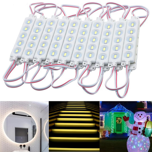 100pcs LED Module DC12V Replacement Lights Inflatables for Christmas Waterproof Led Storefront Lights Window Back Lights for Sign DIY Indoor Outdoor (White) 100pcs LED Module DC12V Replacement Lights Inflatables for Christmas Waterproof Led Storefront Lights Window Back Lights for Sign DIY Indoor Outdoor (White)