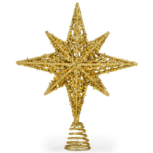 8 Inch Bethlehem Glitter Gold Star Christmas Tree Topper Christmas Tree Toppers Christmas Star Tree Topper Rustic Tree Toppers Christmas Decorations Christmas Tree Topper Star For 3-6 ft Trees