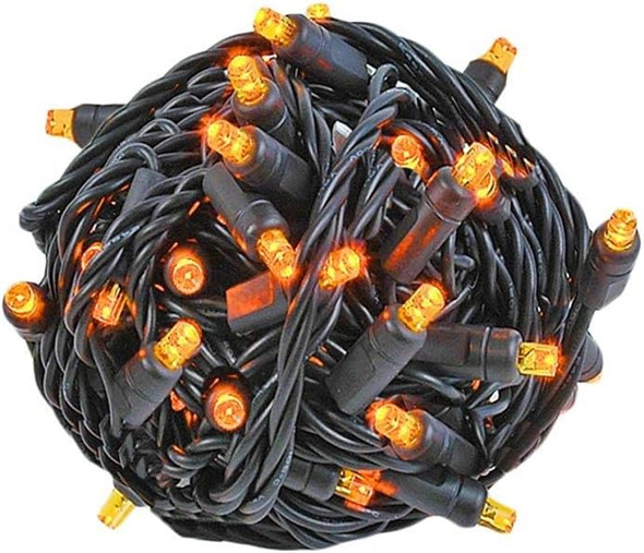 Novelty Lights 25FT 50 LED Halloween String Lights, Tree Lights Indoor Outdoor Commercial Grade LED Mini Light Set With 40,000 Hours Rating, Christmas Lights Christmas Tree Lights (Orange) Novelty Lights 25FT 50 LED Halloween String Lights, Tree Lights Indoor Outdoor Commercial Grade LED Mini Light Set With 40,000 Hours Rating, Christmas Lights Christmas Tree Lights (Orange)