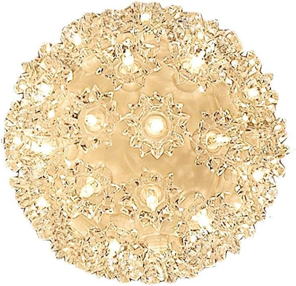 Novelty Lights Outdoor Christmas Starlight Sphere, Hanging Light Ball, Christmas Light Ball for Decoration (50 Light, 6", Twinkle Clear)