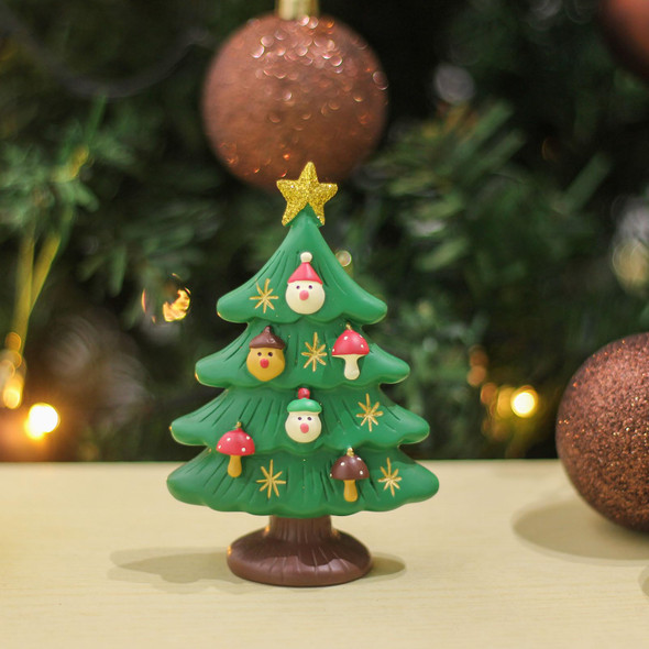 4.5 Inch Resin Tabletop Christmas Tree - Perfect for Office, Home or Adorable Miniature Christmas Tree Decorations Great Idea 4.5 Inch Resin Tabletop Christmas Tree - Perfect for Office, Home or Adorable Miniature Christmas Tree Decorations Great Idea