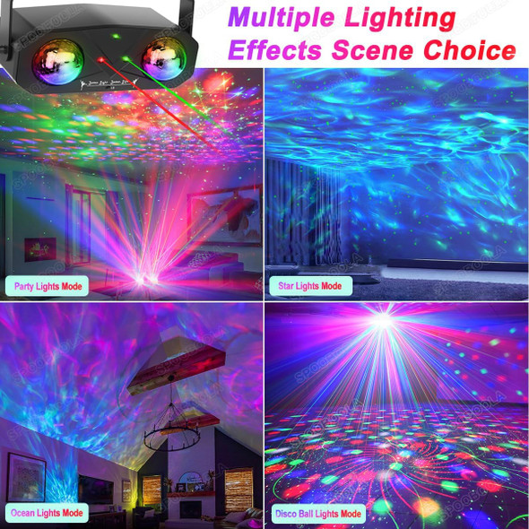 Party Light Disco Ball Light Dj Light Disco Light Ocean Light Star Light Projector Dance Light Sound Activated with Remote Control Stage Light Strobe Light for Parties KTV Christmas Halloween Décor Party Light Disco Ball Light Dj Light Disco Light Ocean Light Star Light Projector Dance Light Sound Activated with Remote Control Stage Light Strobe Light for Parties KTV Christmas Halloween Décor