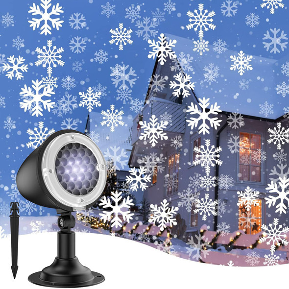Snowfall LED Light Projector,Syslux Christmas Snow Light,Snowfall Projection Light with Snowstorm Effect for Christmas,Holiday,Halloween,Party,Garden,Wedding,Indoor Outdoor Decorations