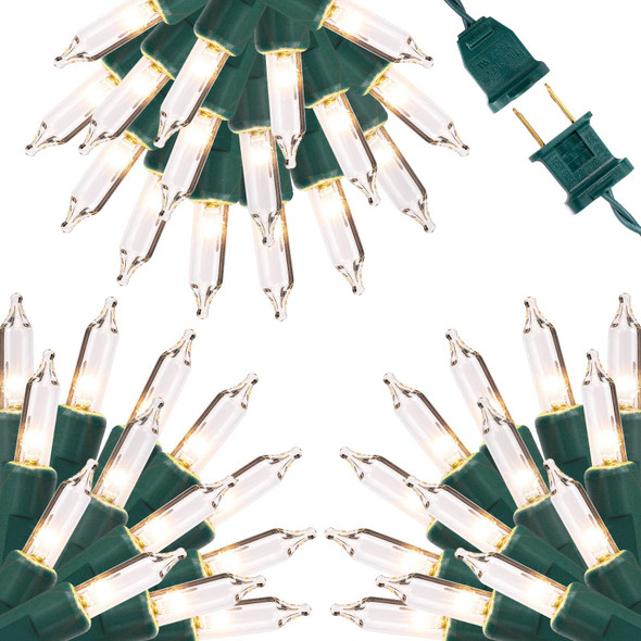 450 Counts 117Ft Christmas Lights-3Sets of 150 Mini Lights 39 Ft String Lights with Replace Fuse and Bulb-Waterproof Connectable, Indoor Outdoor Christmas Decoration(Warm White) 450 Counts 117Ft Christmas Lights-3Sets of 150 Mini Lights 39 Ft String Lights with Replace Fuse and Bulb-Waterproof Connectable, Indoor Outdoor Christmas Decoration(Warm White)