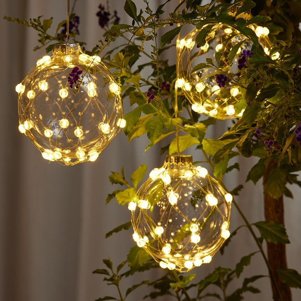 FURORA LIGHTING Waterproof LED Ball String Lights - 3 Pack with 6/18 Timer and Batteries Included, Ideal for Christmas Outdoor Tree Hanging Decorations, Festive Ornaments for Holiday Décor FURORA LIGHTING Waterproof LED Ball String Lights - 3 Pack with 6/18 Timer and Batteries Included, Ideal for Christmas Outdoor Tree Hanging Decorations, Festive Ornaments for Holiday Décor