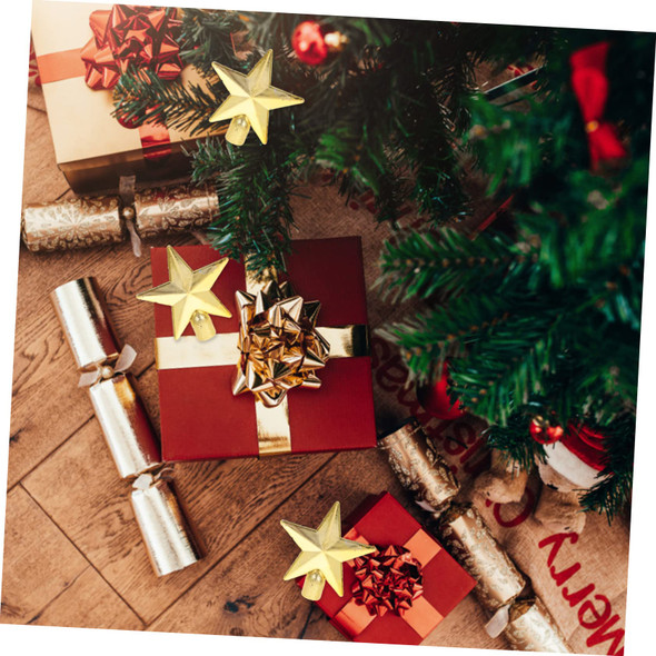 Unomor 20pcs Mini Christmas Tree Top Star Xmas Tree Decorations Xmas Star Decoration Festival Star Ornament Star Tree Topper Vintage Home Decor Xmas Star Ornament Christmas Decoration