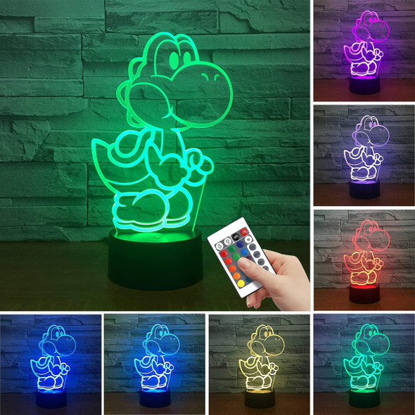 Yoshi Night Light for Kids, Yoshi Light 16 Color RGB Touch Remote Controller Lamp for Yoshi Lovers Children's Room Decoration Table Lamp for Christmas Lighting