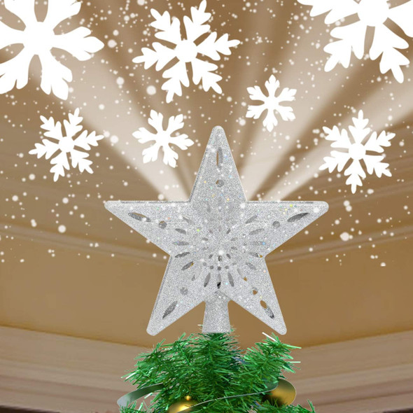 Star Christmas Tree Topper Lighted with Built-in Rotating Magic Ball, Christmas Decoration, LED Treetop Projector for Crown Christmas Tree, Xmas/Holiday/Winter Home Wonderland Party Ornament Star Christmas Tree Topper Lighted with Built-in Rotating Magic Ball, Christmas Decoration, LED Treetop Projector for Crown Christmas Tree, Xmas/Holiday/Winter Home Wonderland Party Ornament