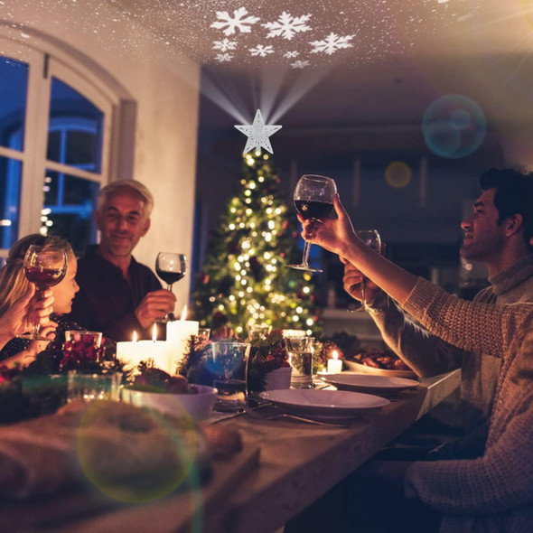 Star Christmas Tree Topper Lighted with Built-in Rotating Magic Ball, Christmas Decoration, LED Treetop Projector for Crown Christmas Tree, Xmas/Holiday/Winter Home Wonderland Party Ornament Star Christmas Tree Topper Lighted with Built-in Rotating Magic Ball, Christmas Decoration, LED Treetop Projector for Crown Christmas Tree, Xmas/Holiday/Winter Home Wonderland Party Ornament