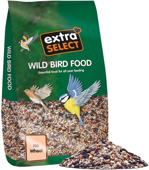 Extra Select No Wheat Wild Bird Food: Wheat Bird Seed For All Seasons, Mixed Bird Feed - 12.75Kgsunw12 Extra Select No Wheat Wild Bird Food: Wheat Bird Seed For All Seasons, Mixed Bird Feed - 12.75Kgsunw12
