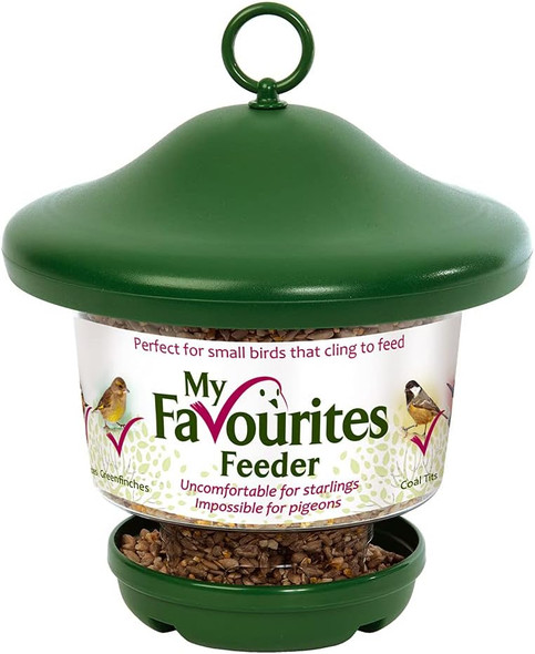 Hanging Lantern Garden Bird Feeder - My Favourites - Easy Fill, Rainproof Roof, Greenmf-1G Hanging Lantern Garden Bird Feeder - My Favourites - Easy Fill, Rainproof Roof, Greenmf-1G
