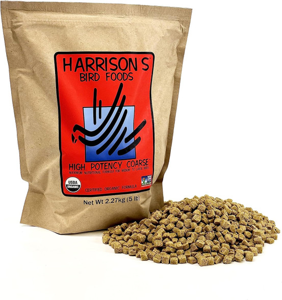 Harrison'S Bird Foods Harrison`S High Potency Coarse 5Lb - Complete Parrot Diethbdhp5 Harrison'S Bird Foods Harrison`S High Potency Coarse 5Lb - Complete Parrot Diethbdhp5