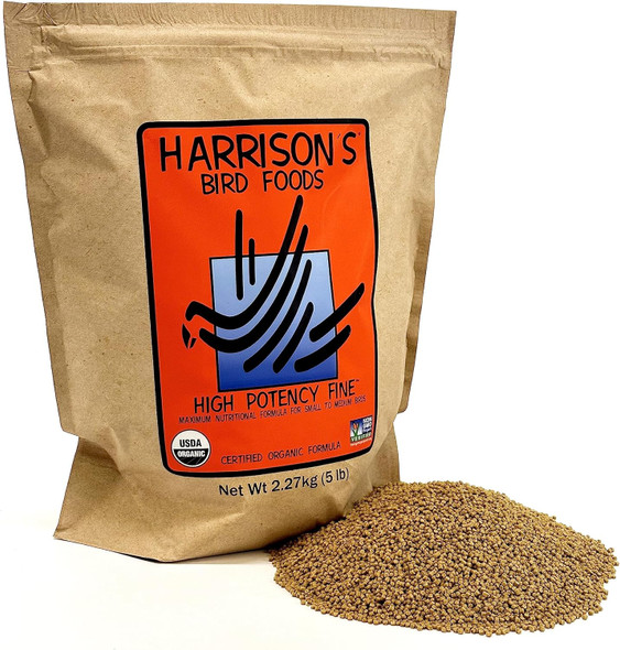 Harrisons High Potency Fine 5Lb - Complete Parrot Diet, Pack Ofhpf5 Harrisons High Potency Fine 5Lb - Complete Parrot Diet, Pack Ofhpf5