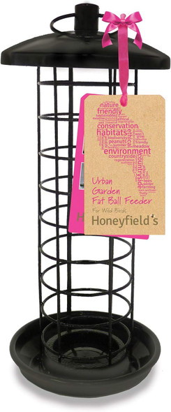 Honeyfields Hanging Wild Bird Fat Ball Feeder, Urban Garden Design In Black & Metal For Long Lasting Outdoor & Garden Use. Wild Bird Food Feeder71485497 Honeyfields Hanging Wild Bird Fat Ball Feeder, Urban Garden Design In Black & Metal For Long Lasting Outdoor & Garden Use. Wild Bird Food Feeder71485497