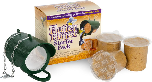 Jacobi Jayne - Flutter Butter Starter Pack Ecorefills Wild Bird Food - Peanut Butter For Bird Feed With Hanging Feeder And Empty Pod Help Attract More Birds To Your Garden - Pack Of 3 Refillsfbr-Spk Jacobi Jayne - Flutter Butter Starter Pack Ecorefills Wild Bird Food - Peanut Butter For Bird Feed With Hanging Feeder And Empty Pod Help Attract More Birds To Your Garden - Pack Of 3 Refillsfbr-Spk