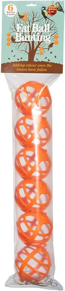 Jacobi Jayne Fbb-6 Suet Ball Feeder, Orange, 540.0 Mm65.0 Mm85.0 Mmfbb-6 Jacobi Jayne Fbb-6 Suet Ball Feeder, Orange, 540.0 Mm65.0 Mm85.0 Mmfbb-6