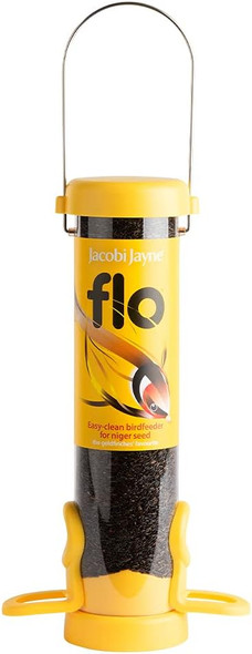 Jacobi Jayne Flo-N1Y Flo Niger Seed Feeder, Small, Yellowflo-N1Y Jacobi Jayne Flo-N1Y Flo Niger Seed Feeder, Small, Yellowflo-N1Y
