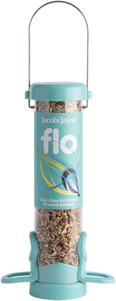 Jacobi Jayne Flo-S1B Bird Feeder, Aqua, Smallflo-S1B Jacobi Jayne Flo-S1B Bird Feeder, Aqua, Smallflo-S1B