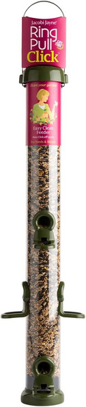 Jacobi Jayne Rp3-S3G Ring-Pull Click Large Seed Feeder, Green Birdrp3-S3G Jacobi Jayne Rp3-S3G Ring-Pull Click Large Seed Feeder, Green Birdrp3-S3G