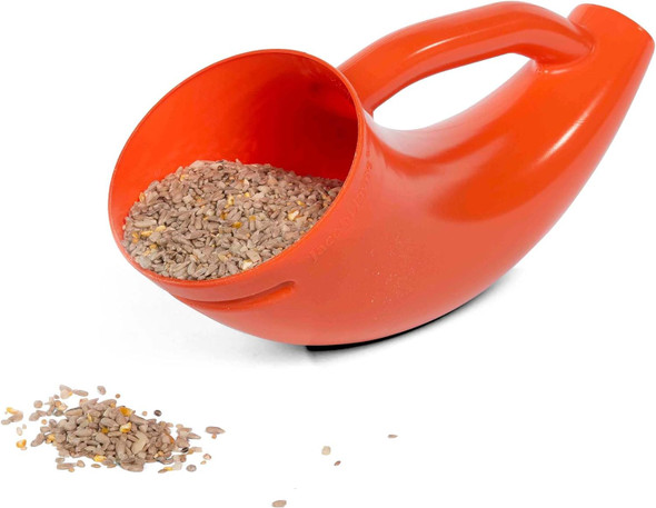Jacobi Jayne® Superscoop™ Bird Seed Scoop - Scoop, Carry & Pour Without Spilling - Perfect For Filling Your Bird Feeders With Bird Food - Also Makes A Great Pet Food Scoop - Easy To Usejj-Ss