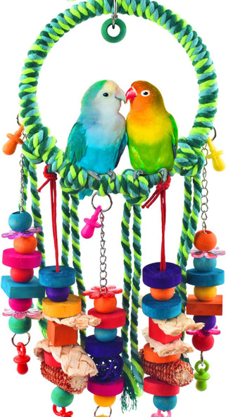 Katumo Bird Toys, Parakeet Swing Parrot Perch Cockatiel Shredding Toys Conure Swing For Lovebird Parakeet Budgie Conure Cockatiel Finch Mynah Canary Katumo Bird Toys, Parakeet Swing Parrot Perch Cockatiel Shredding Toys Conure Swing For Lovebird Parakeet Budgie Conure Cockatiel Finch Mynah Canary