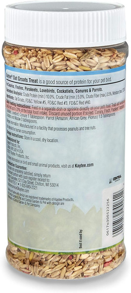 Kaytee Oat Groats Treat Jar- All Pet Birds 11 Oz Kaytee Oat Groats Treat Jar- All Pet Birds 11 Oz