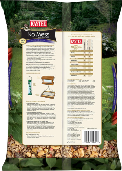 Kaytee Ultra No Mess Nut & Raisin Blend 5 Pounds Kaytee Ultra No Mess Nut & Raisin Blend 5 Pounds