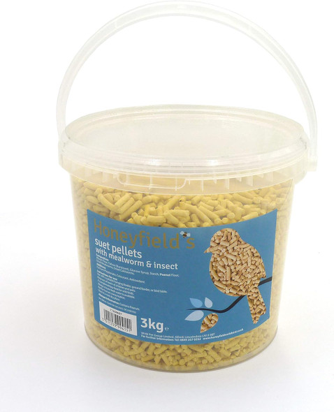 Marriage'S Honeyfields Suet Pellet With Mealworm & Insect 3Kg Tub For Wild Birds71504697 Marriage'S Honeyfields Suet Pellet With Mealworm & Insect 3Kg Tub For Wild Birds71504697