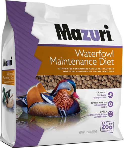 Mazuri Waterfowl Maintenance Diet 12 Pound (12 Lb) Bag Mazuri Waterfowl Maintenance Diet 12 Pound (12 Lb) Bag