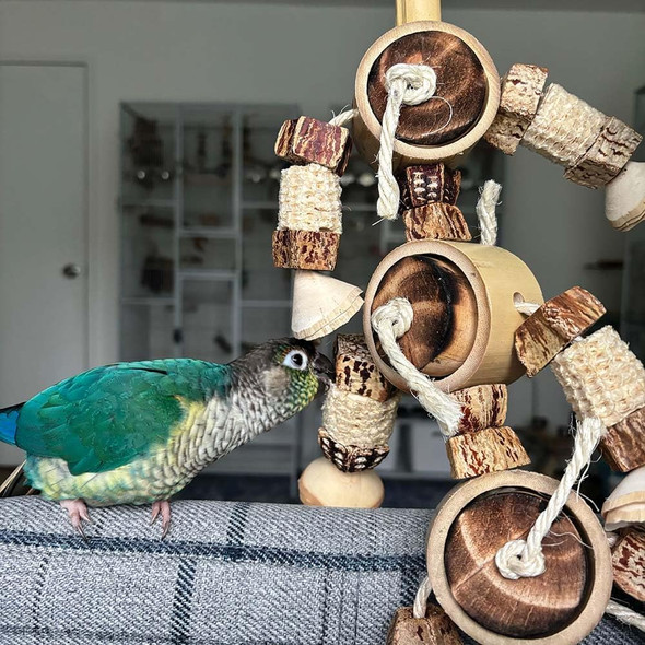 Natural Rings Parrot Toy - Large Natural Rings Parrot Toy - Large