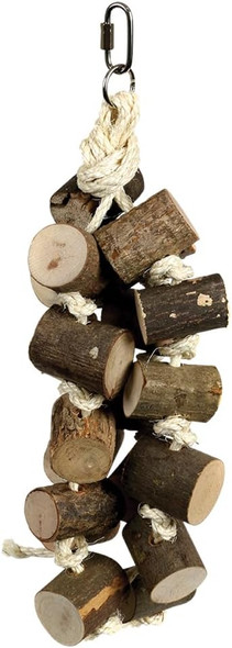 Naturals Wood & Rope Log Cluster Parrot Toy - Large