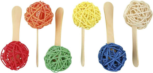 Northern Parrots Popsicle Sticks Parrot Foot Toys - Pack Of 6 Northern Parrots Popsicle Sticks Parrot Foot Toys - Pack Of 6
