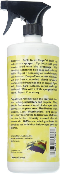 Poop-Off Bird Poop Remover Sprayer, 32-Ounce32 Oz Poop-Off Bird Poop Remover Sprayer, 32-Ounce32 Oz