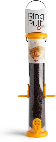 Ring-Pull To-N2Y Medium Bird Feeder For Niger Seeds - Yellowto-N2Y Ring-Pull To-N2Y Medium Bird Feeder For Niger Seeds - Yellowto-N2Y