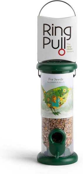 Ring-Pull To-S1G Small Bird Feeder For Seeds - Greento-S1G Ring-Pull To-S1G Small Bird Feeder For Seeds - Greento-S1G