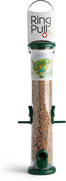 Ring-Pull To-S2G Medium Bird Feeder For Seeds - Greento-S2G Ring-Pull To-S2G Medium Bird Feeder For Seeds - Greento-S2G