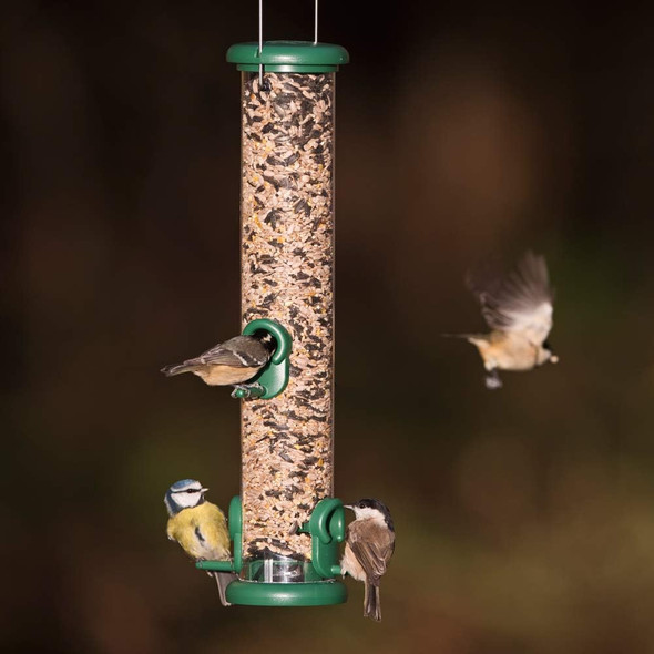 Ring-Pull To-S2G Medium Bird Feeder For Seeds - Greento-S2G Ring-Pull To-S2G Medium Bird Feeder For Seeds - Greento-S2G
