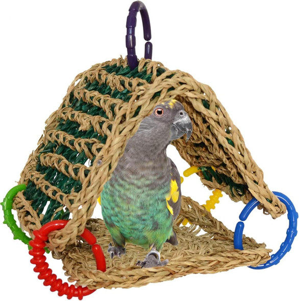 Super Bird Creations Sb881 Seagrass Tent, Small/Medium Bird Size, 8” X 7” X 8”Sb881