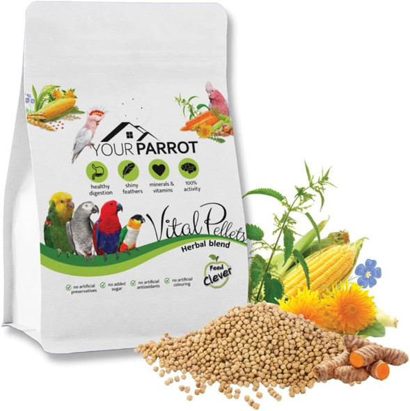 Your Parrot Vital Pellets Herbal Blend Complete Parrot Food 3Kg