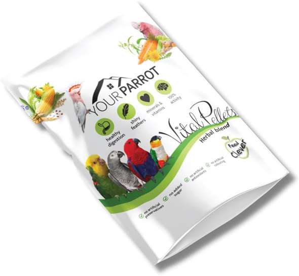 Your Parrot Vital Pellets Herbal Blend Complete Parrot Food 900G Your Parrot Vital Pellets Herbal Blend Complete Parrot Food 900G