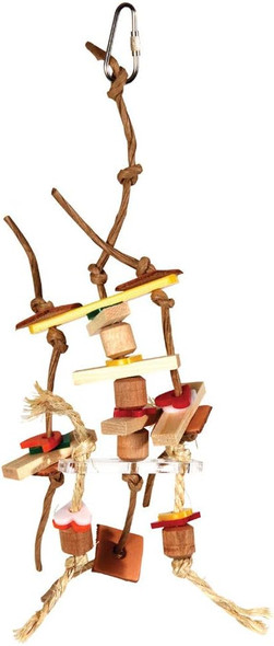 Zoo-Max Fun Loving Bird Toy With Paper Rope291 Zoo-Max Fun Loving Bird Toy With Paper Rope291